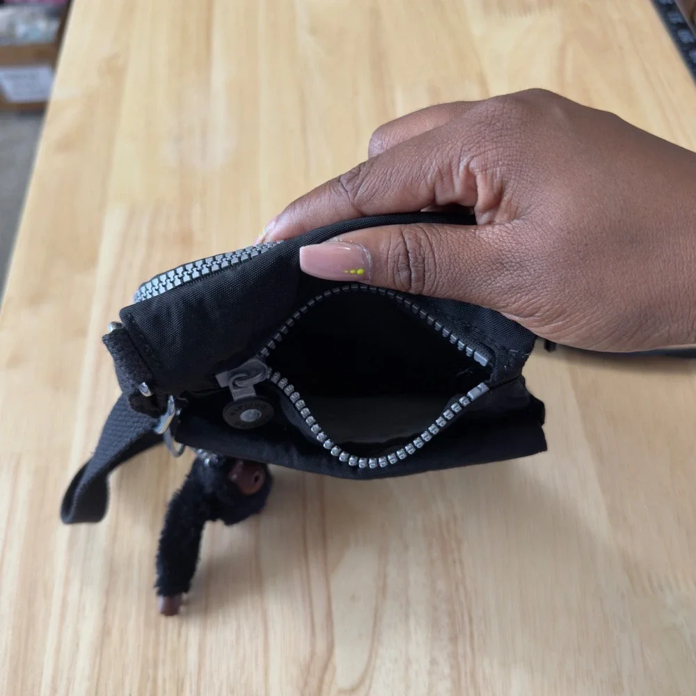 Kipling‎ Women Eldorado Crossbody Bag Small Black Monkey Keychain Messenger